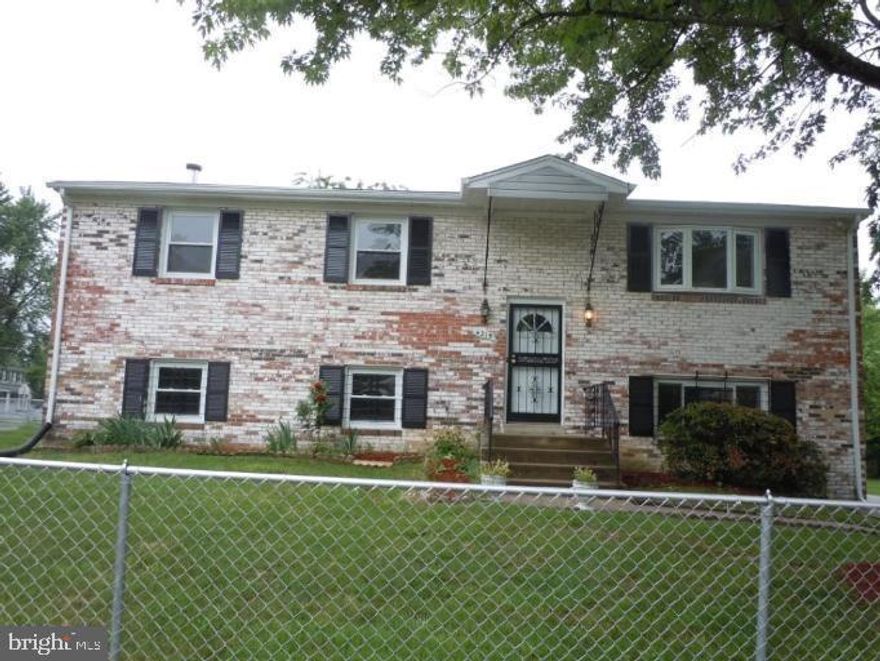 You don't want to miss this spacious Four bedroom, 2.5-bathroom home close to many nearby amenities.  This all-brick split foyer has a premium corner lot with amazing yard space and 2 outside storage sheds and a large-size deck to access out from the dining room. The home has a full bedroom downstairs with laundry and a storage room that has a rear exit to the fenced-in backyard.  There is a spacious rec-room in the lower level for the family or entertaining as well.  Very close to National Harbor, MGM Casino, and Tanger Outlets. Newer windows, HVAC (replaced in 2020), new microwave. newer roof.  This home is a winner!
