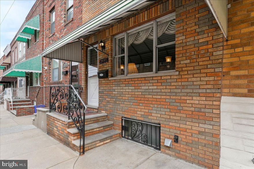 The Sun is always shining on Sartain Street.  Come see this classic row home with three bedrooms , one full bath and one half bath. A brick turn step, first level half bath, good mechanicals and a nice yard. Move right into this well maintained, spacious home. This is one of the best streets in the best Lower Moyamensing neighborhood.  Schedule your tour today!
