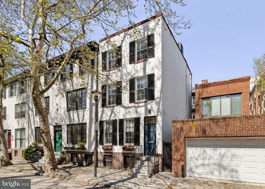 Welcome to 2123 Cypress, a stunning residence located on a quiet, tree lined street in Rittenhouse Square. Offering over 1,500 square feet, this 4 bedroom, 2.5 bath residence seamlessly combines modern upgrades with tasteful architectural detail, blending classic Philadelphia character with contemporary design. The main level features hardwood flooring throughout, a gas fireplace, custom built-ins, and multiple exposures that flood the home with natural light. A glass entry foyer leads to a spacious living and dining area ideal for both everyday living and entertaining, as well as a private outdoor deck. The kitchen has been thoughtfully upgraded with quartz countertops, stainless steel appliances, under-cabinet lighting, and additional cabinetry. Upstairs, the primary bedroom offers oversized closets, a wood burning fireplace, and stunning hardwood floors. The remaining bedrooms are well proportioned and offer ample storage space and flexibility as bedrooms, offices, or additional living space.Completing this one-of-a-kind home is a partially finished basement with a half bath and fireplace, offering versatility as a media room, guest space, gym, or home office.  Additional highlights include custom lighting, built-in speakers, and zoned heating and cooling. Perfectly situated in the coveted Greenfield School catchment, this residence provides easy access to fine dining, one-of-a-kind shopping, cultural destinations, and all major public transportation, with PENN, CHOP, HUP, Rittenhouse Square, and the Schuylkill Banks just steps away.