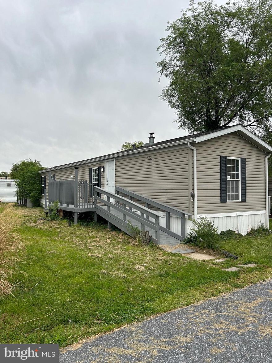 Welcome to easy living at 3 Vagabond Rd in Middletown! This updated 2-bedroom, 2 full bath home features a smart layout with bedrooms on opposite ends—perfect for privacy.
Inside, you’ll find new LVP flooring in the kitchen, newer appliances, and a bright, inviting feel throughout. Both bathrooms have been partially renovated, giving them a clean, updated look. A newer HVAC system adds comfort and peace of mind year-round.
Step outside to your private deck—ideal for relaxing or entertaining.
Located just minutes from Route 283, I-83, and the PA Turnpike, commuting to Harrisburg, Hershey, and beyond is simple. Lot rent of $475/month includes sewer and trash for easy, low-maintenance living.
Updated, affordable, and conveniently located—don’t miss this one!