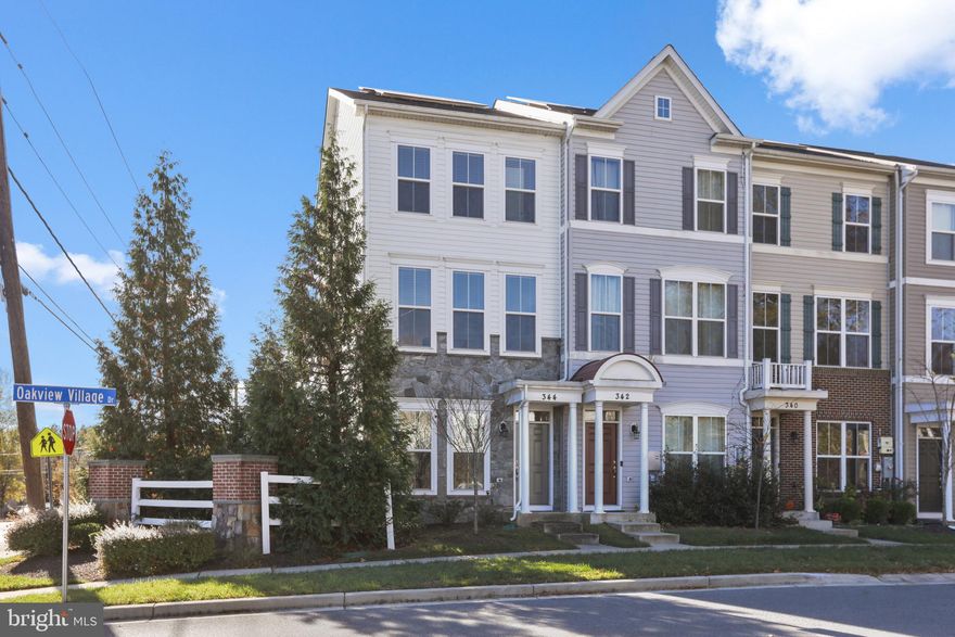 3 story contemporary end-unit townhome in Oakview Village available now! A gated community in an ideal location within 1 mile of Baltimore Washington Medical Center & minutes to BWI Airport. It’s spacious and comfortable, luxurious and affordable with a bright & open floor plan, with vinyl plank flooring, center island, GE stainless steel appliances & 42" wood cabinetry. Sliding glass doors lead to your deck off the kitchen. Oversized living room to entertain your guests and a separate eat in kitchen area along with breakfast bar seating. Two spacious bedrooms on the upper level, each having their own private full bath. Lower level rec room/office/exercise room or optional 3rd bedroom with a 1/2 bath and laundry room. One car garage with rear entry . Well maintained & no maintenance! The HOA amenities include: open play areas, tot lot, gazebo, conversation fire pit area with adirondack chairs & lawn maintenance. Solar panels are eco-friendly and cost-efficient power source. Enjoy all the benefits of low utility bills. Easy access to 97, 100 & Rt 50. Short commute to Fort Meade/NSA, Baltimore, DC, Annapolis.  Schedule a private tour today!