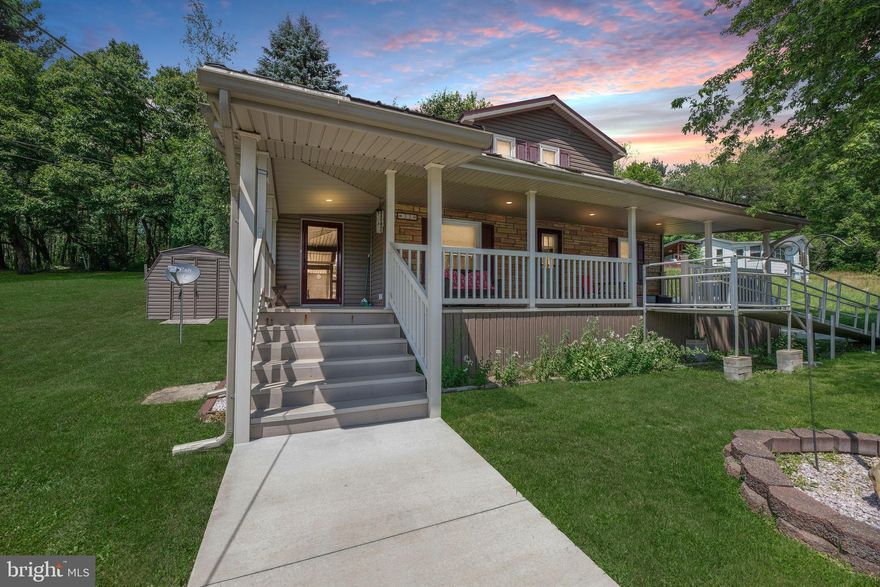 Adorable no maintenance home located in a quiet neighborhood featuring a beautiful Trex deck wrap-around porch, perfect for relaxing or entertaining. The first floor offers a master bedroom with a full bath and convenient first-floor laundry. The second-floor bedroom includes its own private bath, making it ideal for guests or a private retreat. Recent upgrades include a new metal roof, siding, windows, and doors. Enjoy low-cost heating with an efficient pellet stove and oil furnace backup. Close to Interstate 80 and just a short drive to the Clearfield area, this charming home offers comfort, convenience, and peace of mind.