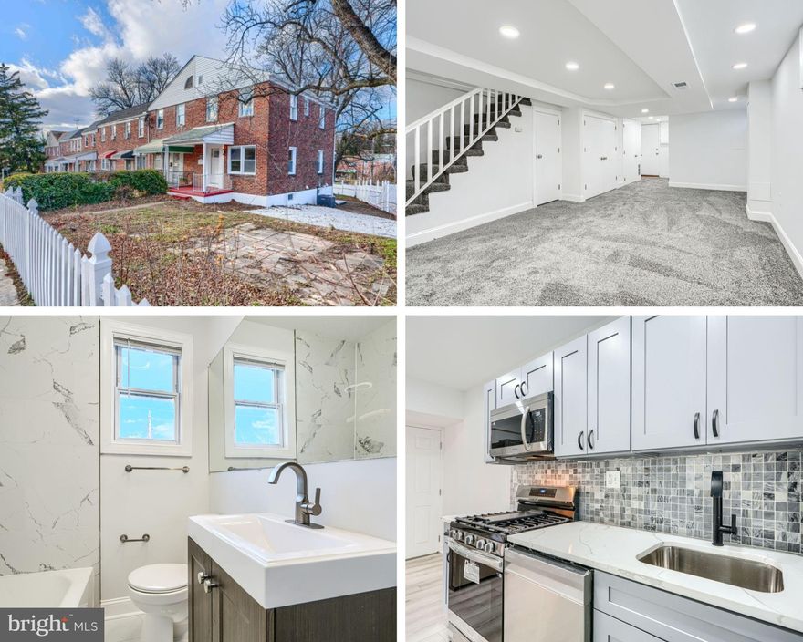 Wake up every morning, and say, I can’t believe I live in this amazing home! Gorgeous kitchen with quartz countertop, coordinating backsplash, wood shaker cabinets, and stainless steel appliances. Upstairs bath is elegant and comfortable, with custom tilework and designer plumbing and lighting fixtures. Fully finished basement can be used as a family room or 4th bedroom, complete with closet, full bathroom with custom tile shower, and laundry area. This home features coordinated lighting and plumbing fixtures, new doors interior and exterior, new replacement windows, recessed lighting, HVAC system, Luxury vinyl plank flooring, driveway, 2 covered porches, white vinyl picket fence. You will love this home.