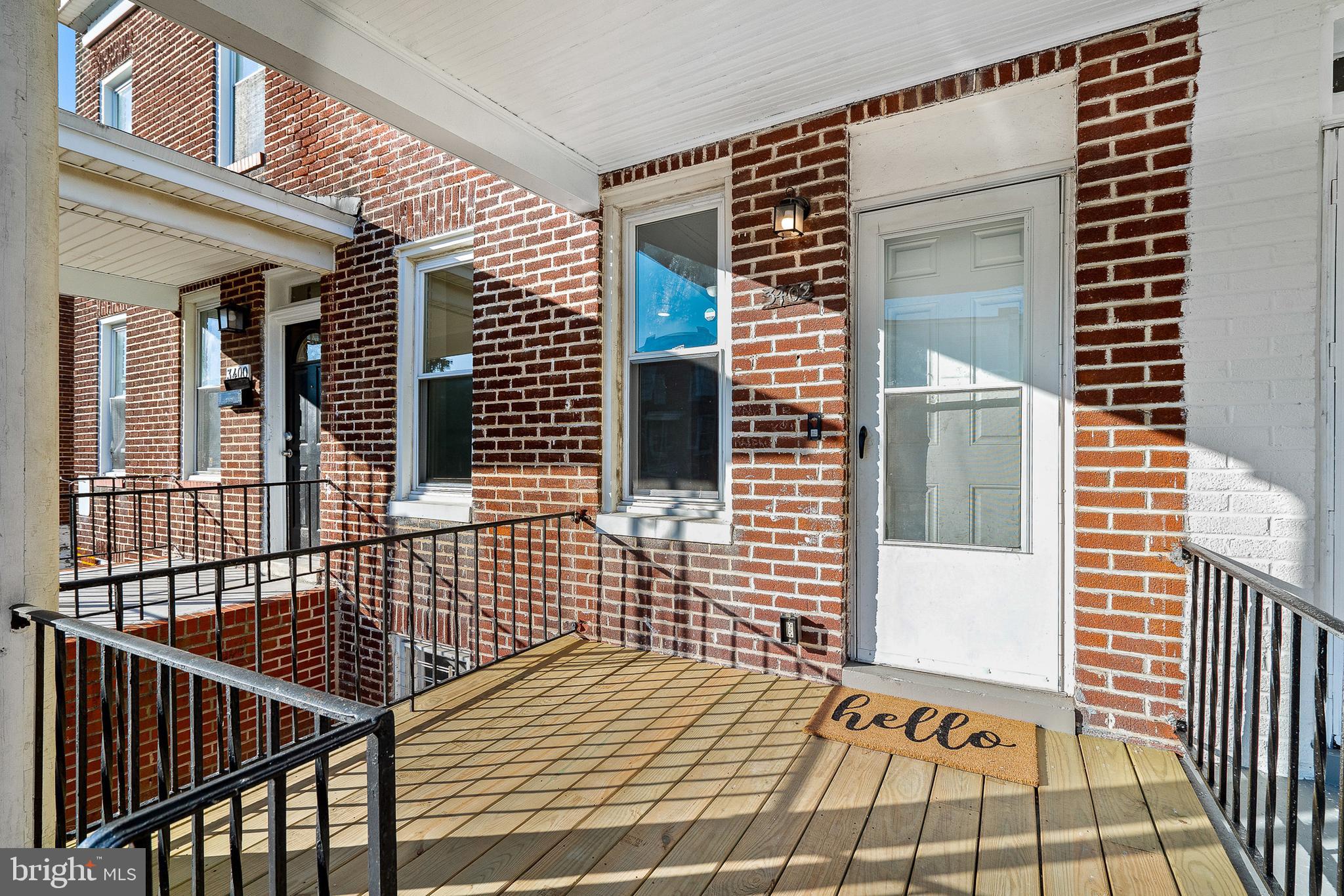 BIG PRICE REDUCTION!! Welcome to this charming 3-bedroom, 1-bath home front porch townhouse in Baltimore City, perfect for first-time buyers or investors! This property has been updated, It features HVAC system, washer and dryer included and is ready for its new owner. The unfinished basement offers great potential for storage or future finishing to add extra living space. Don’t miss out on this fantastic opportunity! schedule your showing now