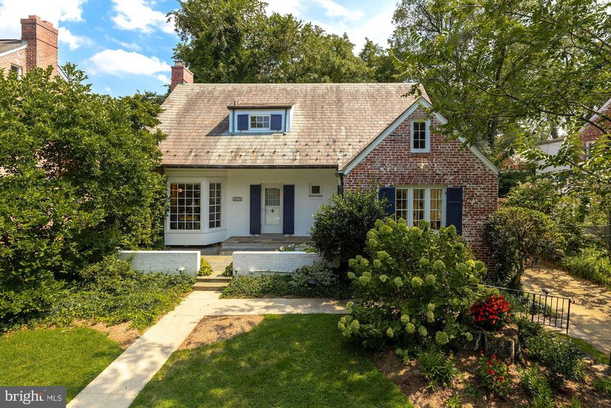 Heart of coveted Chevy Chase Village!  Nestled on a peaceful treelined block this picturesque 3 - 4 Bedroom 3  1/2 Bath sunny Cape Cod is an exceptional opportunity.  Originally built for the builder's family it was thoughtfully designed with beautiful hardwood floors and lovely classic character offering an easy seamless flow through a  delightful sunny floorplan.   Welcoming Foyer opens to a spacious Living Room with fireplace and custom built-ins surrounding French Doors to a Screened Porch,  formal Dining Room with wall of windows overlooking landscaped grounds invites comfortable family dining and gracious entertaining,  sparkling white Kitchen with cheerful tablespace by large window and more views of expansive backyard.  Access to covered walkway to Patio, backyard and Garage.  Additionally a perfect First Floor Den/Office/Bedroom with built-ins AND a full Bath offers many lifestyle options.  Second Floor is flooded with sunlight  highlighting a Primary Bedroom with private balcony and full Bath, lovely Family Bedroom #2  and Family Bedroom #3 currently used as an Office and a Full Bath.  Attic Storage.  Lower Level has good space  with an Office/Media Room , large Laundry Room with storage, Half Bath, large Utility Room with storage.    A special treat is the pretty surrounding yard   perfect for enjoying peaceful outdoor areas or relax in the Screened Porch overlooking the serene private yard.  One car garage.

Chevy Chase Village has its own Community Center with neighborhood activities, private police patrol, Post Office,  snow  removal .  Minutes to Friendship Heights Metro, parks, Whole Foods, upscale shopping and  dining as well as the many amenities of upper Connecticut Avenue like the Avalon Theater, public library, CVS, Starbucks, Safeway, and several restaurants just blocks away!!!