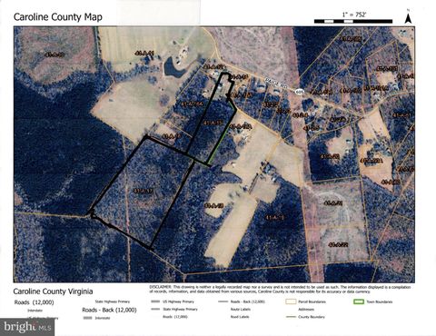 Vacant Land For Sale - 12090 Paige Rd<br/> Caroline County, WOODFORD, VA 22580