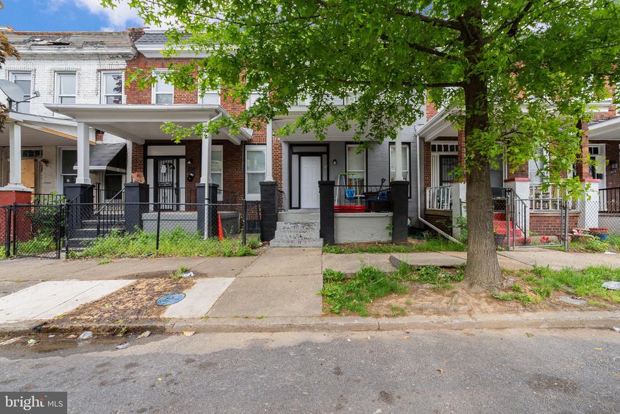 A pristine Baltimore brick row home offering modern comfort and style throughout. This newly renovated two-story home with a finished basement provides the feel of a single-family residence without the added maintenance. Thoughtfully redesigned with an open floor plan, the home features three bedrooms and two full bathrooms. Luxury vinyl plank flooring enhances the main living areas, complemented by freshly painted walls that create a bright and inviting atmosphere. The updated kitchen showcases stainless steel appliances, beautiful butcher block countertops, and a spacious island—perfect for enjoying your morning coffee. The finished basement adds valuable living space, ideal for entertaining or relaxing. Conveniently located just a short drive from major highways and commuter routes, this move-in ready home offers both comfort and accessibility.