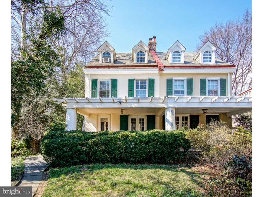 One of the vital Penn-Knox neighborhood's classic homes:  an inviting, gracious semi-detached home that offers so much more living space than most area twin homes. On Philadelphia's List of Historic Places, 117 West Coulter Street is part of the local Quaker neighborhood that grew up around Germantown Friends Meeting just down the street.  Old Philadelphia names such as Bockius and Cope are associated with the land on which this house stands.  The home was once owned by local noted poet Esther Morton Smith. 1st floor:  large living room with fireplace with exquisite mahogany mantel, large formal dining room, large eat-in kitchen with abundant cabinetry, dishwasher, garbage disposal, gas cooking refrigerator, powder room, laundry room, exit to patio and deep yard with many varieties of perennials and shrubs.  2nd floor:  3 good-sized bedrooms including the master bedroom with glass-enclosed sleeping porch, master bath, small desk space and huge walk-in closet. There is a large hall bath that can be accessed from a bedroom or from hall. Front bedroom on the 2nd floor has non-functioning but beautiful fireplace.  3rd floor:  2 nice-sized bedrooms, 1 full bath.  Unfinished full, high-ceilinged basement for utilities, storage, work areas. Deep fenced rear gardens. This property has an "85" walking score being so close to community anchors such as the Germantown Friends School, Greene Street Friends School, PA School for the Deaf, several places of worship, yoga studio, artists' community. Public transit: bus and commuter train nearby. 20 minute drive to Center City.