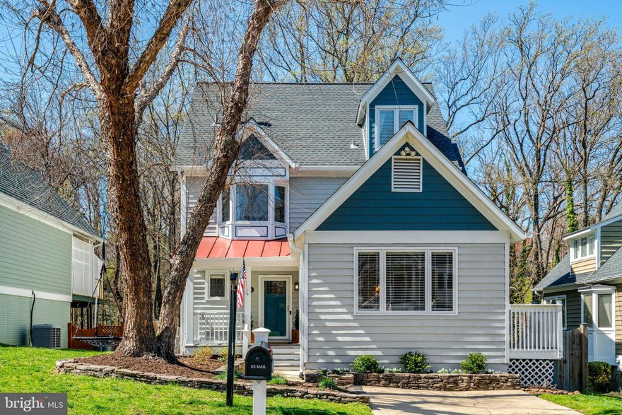 Welcome Spring as you drive up the hill just south of Old Town to this pleasant quiet cul-de-sac neighborhood filled with homes designed in the craftsman bungalow style of yesteryear. Totally updated with many designer touches this 5 bedroom, 4.5 full bath home has many special spaces for all your everyday needs and lifestyle living. The spacious cook's kitchen is fully equipped with a large center island offering bar seating, warm white wood cabinetry, double wall ovens, gas cooktop and wine and beverage coolers all opening to a bright sunwashed family room. A separate living area with gas fireplace and adjacent dining room offers french doors opening to an amazing  porch for dining al fresco or morning coffee while taking in the sweet sounds of birdsong. The first upper level features 3 ample sized bedrooms including one with en suite full bath enhanced with new hardwood flooring plus an extra updated full hall bath. The 2nd upper level boasts a private Owner's Suite complete with awesome full bath and recently added walk-in closet space. Enter the lower level and you will be pleased to find a large 5th bedroom, full bath and a recreation room with wood burning fireplace offering plenty of space for your workout equipment, movie nights or overnight guests. The outdoor patio overlooks a flat grassy yard with a new shed and views of the neighborhood tree scape.  A professionally landscaped front yard with driveway lighting and new EV car charging electrical panel has been added for your convenience.  Stellar location with easy access to major highways, scenic GW Parkway, Belle Haven Country Club and iconic Belle View Shopping Center.
