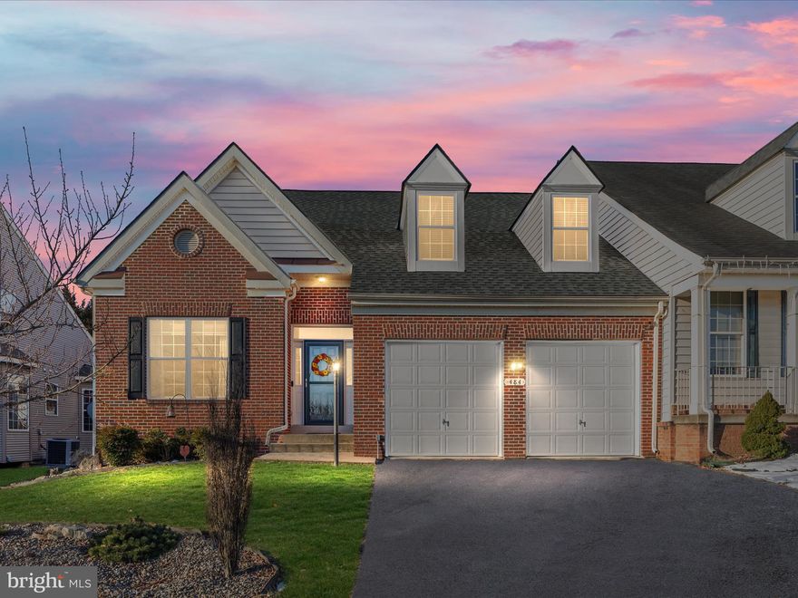 Charming 4 bedroom, 4 bath villa available in the desirable Hammond's Mill community!  This lovely property features an open concept floor plan as you enter the main level, creating a spacious and inviting atmosphere for entertaining as well as relaxing.  The kitchen boasts an abundance of white, ceiling height cabinetry, granite countertops, ornate backsplash, LVP flooring, recessed lighting, stainless steel appliances and an island for additional prep/cooking space and seating.  The living room and dining area seamlessly flow together and connect with the kitchen.  The primary suite is nicely located on the main level and features a walk-in closet plus separate soaking tub and shower.  There is also a second bedroom and full bathroom on the main level along with an updated laundry room complete with a wash sink, cabinetry, and washer and dryer.  Upstairs, there is a small open area that overlooks the main level below plus it leads to two more bedrooms and a full bathroom.  The backyard is full of delight.  There is an upgraded patio with a veranda and fenced in yard which are perfect for entertaining family and friends.  The lower level is partially finished with tons of potential.  There is already a finished, full bathroom and a storage room.   Not much left to finish the entire space for even more living space!  This villa is one of only a few in the neighborhood with a full basement.  All of these amenities and the property is conveniently located to the major commuter routes of Interstate 81 and Interstate 70.  Additionally, residents benefit from living in the Spring Mills School District, making it an ideal home for families.  Book your showing today!