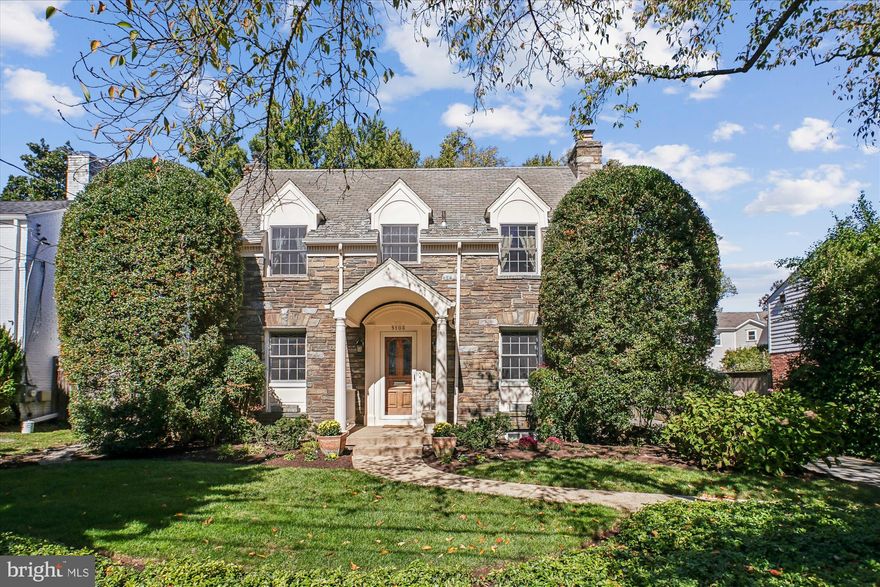 Nestled on one of Chevy Chase’s most beloved streets, 5103 Fairglen Lane is a rare gem that gracefully blends classic character and modern comfort. With its four-sided stone exterior, mature cherry blossoms, English garden rose bushes, and charming trellis, this home radiates curb appeal and timeless elegance. Lovingly cared for by the same family for 40 years, it now awaits a new owner to continue its legacy of warmth and care.

Inside, sunlight fills every corner of this inviting home. The kitchen addition, thoughtfully designed by Gilday Renovations, for entertaining enjoyment, serves as its centerpiece — featuring a large center island, custom wood cabinetry, butler’s pantry, abundant storag, and a bright table-space area overlooking the backyard. The main level also offers a gracious living room with a converted gas fireplace and built-in bookshelves, a formal dining room, an office addition with built in bookshelves and filing cabinetry, and a powder room.

Upstairs, you’ll find three spacious bedrooms and two full baths, including a primary suite with a gas fireplace. A finished fourth level serves as a fourth bedroom, ideal for family or flexible living space. The lower level offers a well-sized family room, full bath, laundry area, bonus room, and ample storage.

Outside, the oversized detached garage - one of only two on the street—adds exceptional functionality. Originally a two-car structure, it was modified to accommodate the kitchen expansion while retaining generous parking and storage. The fully fenced yard features a lovely patio, mature landscaping, and an irrigation system, creating a private retreat for outdoor enjoyment.

With dual-zone HVAC and replacement windows, this home delivers year-round comfort and enduring quality.

Perfectly positioned on a quiet, non–cut-through street, it offers unmatched access to downtown Bethesda’s shops and restaurants, the Capital Crescent Trai, Little Falls Park, and Bethesda Pool—all just moments away. Commuting is effortless via nearby Metro or bike to Georgetown and downtown D.C. via the CC Trail.

5103 Fairglen Ln presents a harmonious blend of modern amenities and classic charm, making it the perfect place to call home. Don't miss the opportunity to own this exquisite property in a desirable location.