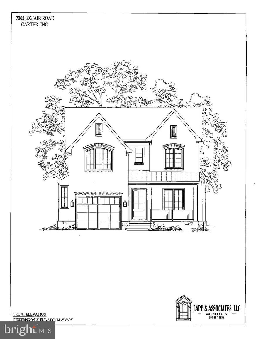 Steps to Bethesda Row.  Elevator ready.  OPEN  SAT/SUN 28th/29th  1-4PM.   Brand new custom home by Carter Inc., featuring modern design, luxury finishes, and convenient access to  downtown Bethesda.  The home includes a fully constructed elevator shaft currently finished as stacked walk in closets, allowing an easy future installation.


The main level offers an open layout with 10 foot ceilings, wide plank white oak flooring, solid core doors, and a floor to ceiling honed granite fireplace. The gourmet kitchen includes Thermador appliances, quartz surfaces, a large island, breakfast nook, and walk in pantry. A separate dining room with a built in wine bar and a flexible front room for office/library/living complete the space.
Outdoor living features a covered rear porch with ceiling heaters and TV wiring, plus a limestone patio with a built in seating ledge and gas line for grilling. The backyard is fully fenced and professionally landscaped.


The upper level includes a spacious primary suite with marble and quartz finishes, a soaking tub, a large walk in shower, and a bright vanity area. Three additional ensuite bedrooms and a dedicated laundry room complete this floor.
The finished lower level provides flexible space for a gym, hobbies, work, or play, along with a private bedroom, full bath, and a recreation area with a dry bar and beverage station.


A thoughtfully crafted home offering modern comfort, elevated design, and excellent proximity to downtown Bethesda and Chevy Chase.