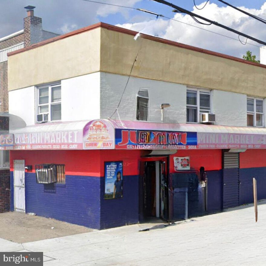Calling all investors, if you are looking for a property that offers cash floor check out this vibrant mixed-use, commercial space located on a highly desired corner in Southwest Philadelphia. This versatile property seamlessly blends a fully functioning storefront with accessibility to an upstairs apartment , offering an unparalleled opportunity for both business and residential endeavors. This mixed building is currently occupied as is being sold "As-is".

Do not delay on this investment opportunity!