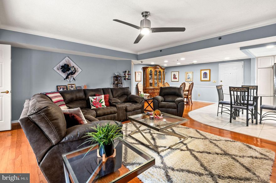 Looking for it all? Your search is over! You will not be disappointed by this stunning Custom Condo nestled in  the desirable and established 55+ development of Centennial Station in Bucks County. This open concept 2 bedroom 2 bath home is immaculately clean and truly shows like a Sample. Professionally designed to take maximum advantage of every square foot, this property is truly stunning. Upgrades include but are not limited to: Gorgeous Ceramic Tile in the Foyer & Kitchen; Custom Paint; Ceiling Fans in Living Room and both Bedrooms; Real Hardwood in the Living Room, Dining Room, and Both Bedrooms; California Closet in  Main Bedroom Walk-In; Replacement Windows;  Both Bathrooms Beautifully Updated with Marble Vanities and Modern Showers; Enlarged 2nd Bedroom with Handsome Full-Wall Built-In Bookcase; Built-In Desk in the Office; Huge Open Kitchen with Upgraded Cabinets, Granite Counters, Stainless Appliances, and Ceramic Backsplash; Extensive Crown Moulding.  At almost 1,600 square feet, this 2nd floor Sandpiper Model is in Pristine Condition, boasts designer finishes and custom Built-In Furniture.  Don't worry about downsizing from your single home.  This spacious condo feels more like a 2 Bedroom Rancher than a Condo and has all the room you're likely to need and storage galore including several Common Area Storage Closets.  Located in a Dramatic Sky-Lit Atrium Style building not found in any of the other local active adult communities.  You'll get the convenience and low maintenance advantages of a condominium blended with Single Home Features and Room Sizes.  Building 8 is one of our smallest buildings but sits on a full size parking lot so it offers a Superior parking situation.  Building 8 is also Very Proximate to the Main Entrance of our Extensive Activity Center.  Like all our Buildings, Building 8 features Concrete/Cinderblock Construction, a Large Otis Elevator and Sprinklers Throughout Units And Common Areas. Condo Fee Includes Trash, Snow, Water, Sewer, Cable T.V. Security System Monitoring, Master Policy Insurance Plus Activity Center W/Indoor Year-Round Heated 25M Pool, Exercise Room, Card Room, Billiard Room, Coffee Bar, And Grand Meeting/Banquet Room. Commercial Wing Has convenient Real Estate Office offering free Notary, Faxing, and Copying for residents, Restaurant, Hair Salon, and Dentist. No dogs except service/support animals. Only one resident has to be 55 yrs old provided all other full time residents are over the age of 18.