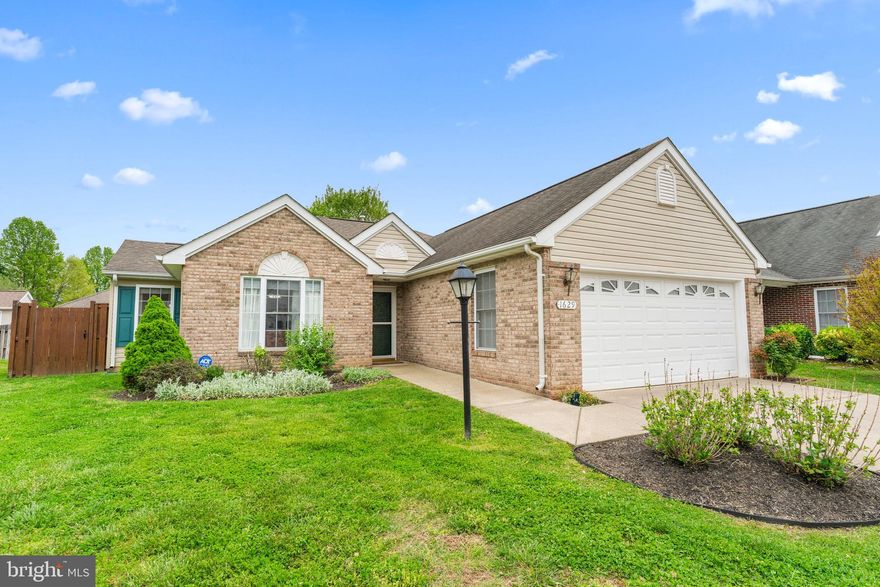 Welcome to your new home! This cozy abode features 1,664 square feet of one-level living space, offering both comfort and practicality.
Inside, you'll find an open-concept design with vaulted ceilings, creating a welcoming atmosphere. Relax by the family room fireplace or whip up meals in the updated kitchen, equipped with brand new appliances and complemented by new flooring in the main living area.
With two bedrooms and two baths, there's plenty of privacy and convenience. The oversized primary bedroom provides a spacious retreat, with room for an office or sitting area, and boasts an ensuite bath for added comfort.  The extra space could possibly be made into a third bedroom.  
Enjoy the sunroom with skylights, leading to the rear fenced yard, perfect for soaking up the sun or enjoying a morning coffee. Additional features include a separate dining room, laundry room, and a two-car garage with extra storage space.
As a former model home, this residence exudes sophistication and style. With lawn service included in the HOA, you'll have more time to relax and enjoy the Willow Shade community. Welcome home!