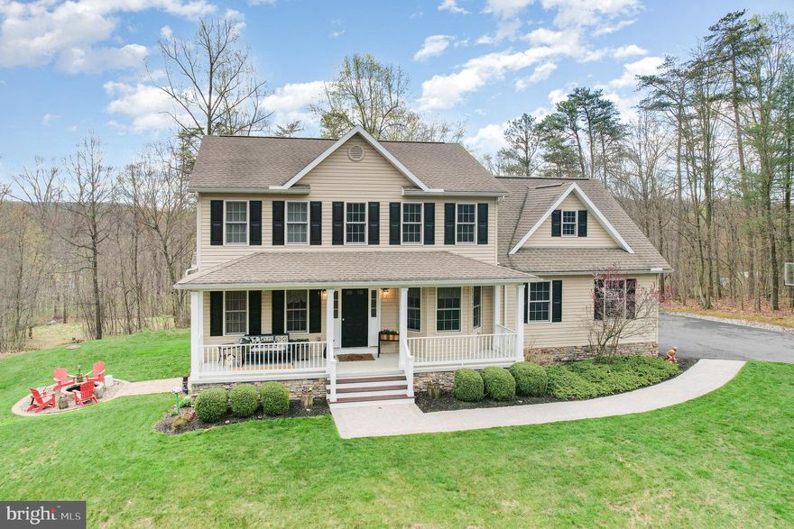 MULTIPLE OFFER RECEIVED, DEADLINE MAY 3 @ 2PM Immerse yourself in the charm of this beautiful 4-bedroom, 2.5-bathroom home, set on a private 3.5-acre cul-de-sac lot. Imagine sipping your morning coffee on the expansive covered porch, surrounded by nature's beauty with not another house in sight.

Inside, the heart of the home features a charming kitchen with a breakfast nook that seamlessly flows out to that incredible porch. Just steps away, you'll find a cozy living room complete with a warm gas fireplace and brand-new hardwood floors – perfect for relaxing evenings. The home also boasts a formal dining room for elegant entertaining and a convenient main-floor laundry room with a large walk-in pantry.

Upstairs, retreat to the spacious primary suite, offering a generous walk-in closet and a large private bathroom. Two additional well-sized bedrooms and a large finished bonus room, which can easily serve as a fourth bedroom, provide ample space for family or guests.

The lower level extends your living space with an additional finished room, currently utilized as a home office – ideal for today's work-from-home lifestyle. The expansive family room on this level features a walk-out to a beautiful hardscaped patio and a delightful firepit, just waiting for marshmallow roasts on summer nights. The basement also offers a fantastic opportunity to add even more value with a rough-in for a third full bathroom, ready for your personal touch.

Homes as meticulously maintained and lovingly cared for as this one are a rare find. Don't miss your chance to experience the peace and privacy this exceptional property has to offer. Schedule your private tour today and discover your dream home!