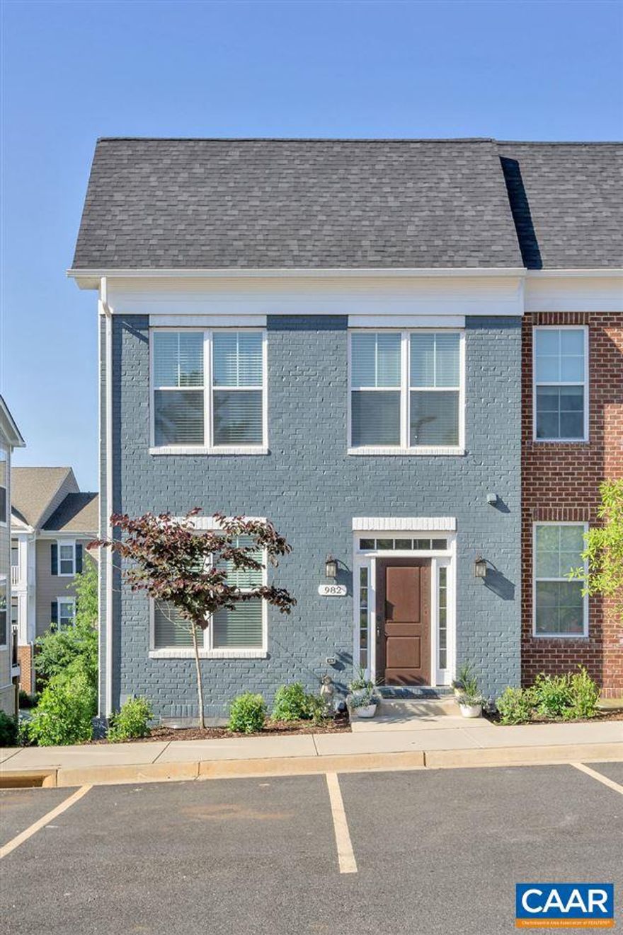 OPEN HOUSE SAT JUNE 21st 11-1. End unit town home in Belvedere with open floor plan, hardwood flooring, rear deck, 2 car garage. Master suite and 2 additional bedrooms up. Lower level with 4BR and full bath. Hardwood throughout main level. Great location between Cville and 29N. Walkable neighborhood. Washer and dryer included. Fiber optic internet included. Available in July.