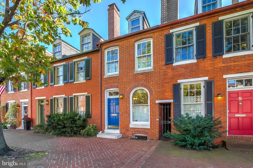 Located on beautiful tree-lined Montgomery street, this charming Federal Hill home has the quaint historic character but with modern day living updates. Upon entry, you are greeted by a beautiful painted brick wood-burning stove. You will appreciate the hardwood floors throughout as you continue to the separate dining room. The updated galley kitchen features stainless steel appliances, gorgeous custom cabinetry, and double patio doors which open to a private rear patio perfect for grilling, gardening and morning coffee. Continue upstairs to the second level which features a bedroom with fireplace and useful built-ins. The bedroom opens to an extremely useful work-from-home office/den. The spacious full bath has plenty of storage and a glass shower door. The top floor bedroom features great storage as well as access to the spacious rooftop deck. The washer and dryer are located in the basement which allows for more storage space. This home is conveniently located close to the newly renovated Cross Street Market, I-95, Camden Yards/M&T Bank Stadium, Federal Hill Park  and the MARC train for easy travel to Washington DC!