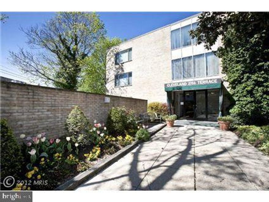 Lovely 1BR/1BA unit in an excellent location in Cleveland Park - 1/2 block to Cleveland Park Metro Station! This unit features an open floor plan with hardwood floors throughout, large bedroom with a walk-in closet, granite countertops, stainless appliances, gas stove, and the windows look out onto a green space, providing privacy. The icing on the cake - utilities are included.