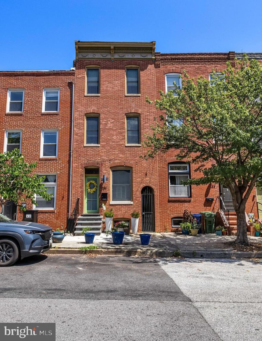 Discover the perfect blend of contemporary design and comfortable living in this  renovated three-bedroom, three-and-a-half-bath townhouse located in the desirable Fells Point Historic neighborhood. From the moment you enter, you’ll appreciate the thoughtfully designed layout, modern finishes, and abundant natural light. Gleaming hardwood floors run throughout  all three levels , complementing the clean lines and open flow of the home. The Living and Dining areas connect seamlessly to the sleek Kitchen with  exposed brick walls, handsome cabinetry, newer stainless appliances(2024) and granite countertops—perfect for everyday living. Upstairs on the 2nd level you'll find 2 generous bedrooms  & 2 baths plus an office area.  The Primary on the 3rd level  includes plenty of closet space, spacious bath and access to the oversized & newly install roof deck with skyline views. The outdoor courtyard is perfect for entertaining or relaxing plus the versatile shed offers extra storage  or could easily be transformed into a cozy she shed or creative studio. Plus the only house on the block with their own Sally Port.  Prime location and walking distanced to Patterson Park . Nothing to do but move in and enjoy!