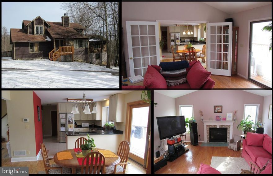 Welcome to the Country! Set well off the road, home offers privacy while still being convenient to Hunt Valley and I-83. Updated kitchen (2017) with granite counters that opens to a spacious family room with hardwood floors and gas fireplace, formal living room with 2 story ceiling and gas fireplace, Updated master bath (2017). Walk out basement just waiting for your TLC! Home and Pool Sold AS IS!