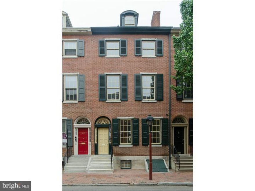 Elegant Kostas Macos renovation. Traditional facade houses this light filled 20' wide Society Hill home featuring: vestibule entry;formal living room; separate dining room;large cook's kitchen w/ viking stainless steel appliances, quartz counters and backsplash, shaker style wood cabinets, island,limestone floor; breakfast room w/glass door to rear garden. Kitchen color is completely changed to a soft neutral gray. You and your client will love it.  Additional wide side garden. 2nd: sumptuous main bedroom suite w/ sitting room; rear library; small deck. Additional deck potential off stairs to 3rd floor. 3rd: 2 large bedrooms w/ shared marble bath.4th: 4th bedroom w/ connecting bath+bonus open area. Media room & half bath in lower level. Wood floors, high ceilings, 4 zoned hvac. Only the finest materials used! Walk to Ritz movie theaters, historic sites, trendy restaurants & shops, and Penn's Landing. 10 year tax abatement. Seller will provide 2 years pre-paid parking at the 3rd & Lombard garage.