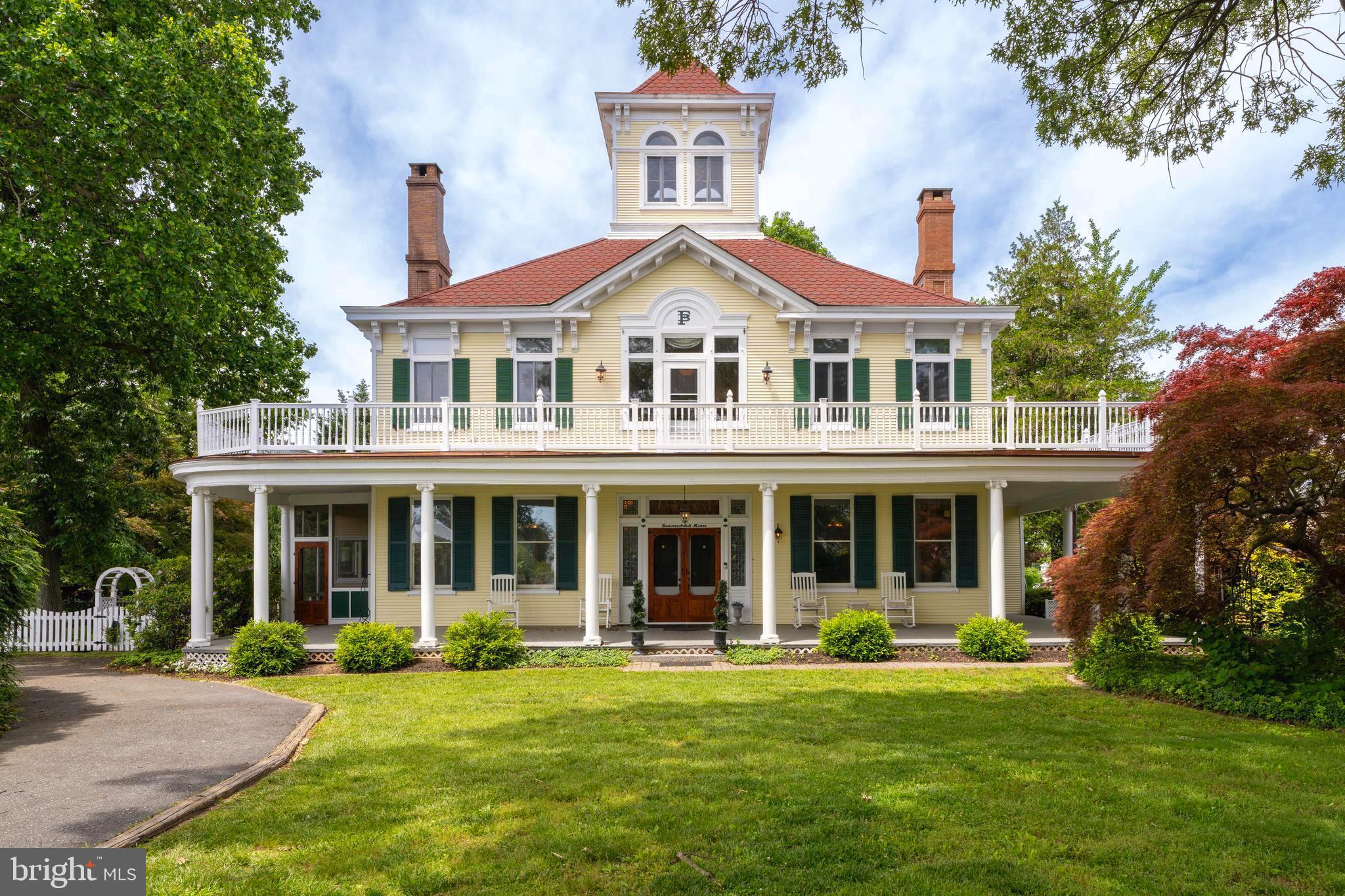ATTN: Bed & Breakfast buyers---this would make a wonderful B&B!
Maryland Historical Homes, of Monument Sotheby's International Realty, is delighted to present a very special Italianate home steeped in Maryland history. Bauernschmidt Manor sits on land once owned by Enoch Pratt, who named it "Planter's Paradise" due to the rich urban sassafras soil. The grass is bright green, and the soil supports stunning professional landscaping. The home was built by Robert C. Ullrich for renowned brewer and philanthropist Frederick Bauernschmidt and his wife, Agnes, in 1909, as a summer home. Mr. Bauernschmidt founded the American Brewery, which is now the headquarters for the very beautiful Humanim building. He sold the company in 1923, and many empty bottles of beer from the American Brewery, and from his father's company, the George Bauernschmidt brewing company, exist to this day, and are on display in the home.
There are four incredible bedrooms and five full bathrooms, as well as sitting rooms, a ground level screened porch, a ground-level wraparound porch and a wrap-around veranda, a Juliet balcony overlooking the well-maintained saltwater pool, and a cupola with water views that are simply breathtaking. Enjoy the stunning landscaping while enjoying the breeze from the water.
A community beach and boat access are available for use.
This home combines the very best of wonderful historic detail while still being suited for modern living, and is looking for its next steward as it moves forward into its next chapter in history.
Fun fact: the land was a popular duck hunting spot, and Presidents Harrison and Cleveland both hunted here. As a Baltimore County Historical Landmark, there are tax incentives available for owners of such properties. The home was used as a Bed and Breakfast at one time, as all bedrooms are ensuite, and that usage is still an option given all Maryland Bed and Breakfast permits and licenses are approved. The original "Bauernschmidt Bed and Breakfast" sign hangs in the home.
Many upgrades have been completed over the years, as well as many in 2025; please see documents for a complete list; it is extensive and comprehensive. A list of furniture that conveys is available in the agent documents. Plans for a carriage house have already been drawn up for use.
Don't miss this wonderful value with incredible Maryland history.