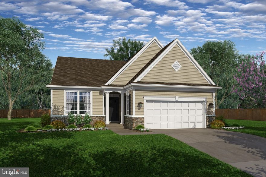 The BRENFORD - TO BE BUILT. One thing you'll notice immediately when you view the many floor plans for the homes at the Village of Eastridge is the numerous ways you can create the home of your dreams. From expanded great rooms to extra bedrooms, sunrooms to sitting rooms, studies to storage areas, the choices are many and varied. Situated midway between Dover and Middletown, you'll find the Village of Eastridge, Kent County's premiere 55+ community. The village is indisputably convenient to all of the popular retail stores, restaurants for every taste and entertainment venues of every description. The community itself includes 34 acres of open space, walking trails, sidewalks, streetlights, and a fantastic clubhouse with several luxurious amenities as well as an outdoor picnic area & bocce and shuffleboard courts. Builder Splits Transfer Tax