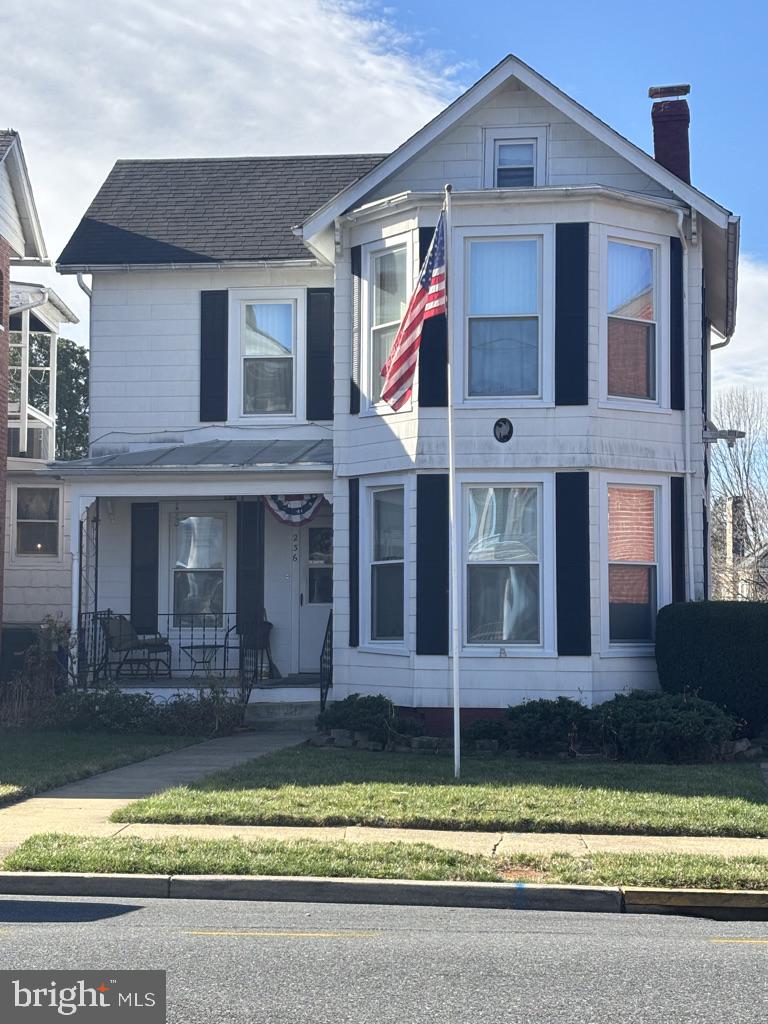 Estate sale. Sold As-Is. Great location with a rare front yard and driveway on Dill Avenue. House is livable but needs updating. 1983 Family Room addition has brick gas fireplace and sliding door to back yard. Yard is fully fenced and has two storage sheds. Original wood floors are in good shape. This home has been in the same family since the early 1960s and has been well-taken care of.