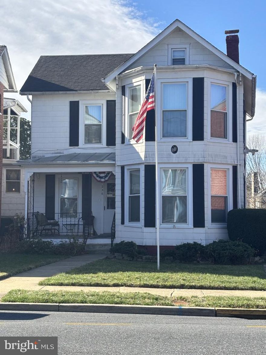 Estate sale. Sold As-Is. Great location with a rare front yard and driveway on Dill Avenue. House is livable but needs updating. 1983 Family Room addition has brick gas fireplace and sliding door to back yard. Yard is fully fenced and has two storage sheds. Original wood floors are in good shape. This home has been in the same family since the early 1960s and has been well-taken care of.