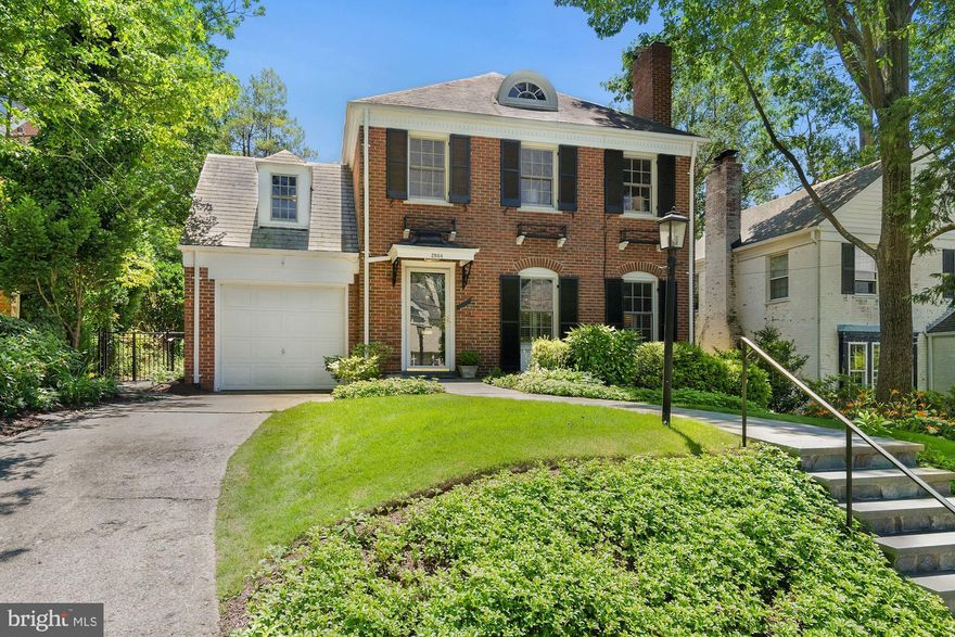 Charming Chevy Chase colonial with a driveway in the sought-after Rock Creek Forest neighborhood. Updated with today’s modern conveniences, this residence is sun drenched and has three finished levels of living, 3BR/3.5BAs. Total of 2,850 sq. ft. The first floor features a living room with a gas fireplace, dining room, family room / sunroom and renovated eat-in kitchen with stainless steel appliances, granite counter-tops and center island. Through French doors, the kitchen opens onto a beautiful stone patio and manicured lawn that is perfect for al fresco dining and entertaining. A coat closet, powder room, laundry room and storage room complete this level. Upstairs you will find the primary bedroom suite that has two closets and an en-suite windowed bathroom with a bathtub. Also on this level are two additional bedrooms, a hallway windowed bathroom with a bathtub, a hallway linen closet and access to the attic. The finished basement features a recreation room with built-ins and a fireplace, den, bathroom with a shower and utility room. In close proximity to the trails of Rock Creek Park, Candy Cane City playground and recognized Meadowbrook Stables, the convenience of the outdoors is unsurpassed. The location is also great for all major commuter routes and Ride On bus access.
