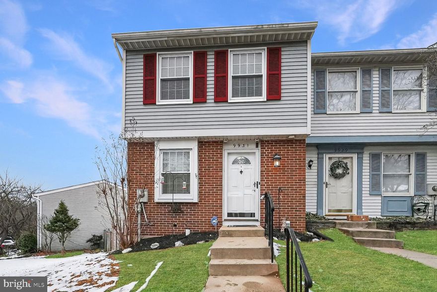 Rarely available, single owner 2 bedroom end unit in Damascus Valley Park! This end unit townhouse has been lovingly maintained for 40 years and has great space, a privately-fenced backyard, updated windows, and brand new flooring on two levels. From your two designated parking spots, you enjoy the privacy of an end unit as you walk into your updated new home. With a powder room adjacent to the foyer, the main level opens up with a kitchen overlooking the living spaces in an open floor plan. Enjoy entertaining with the seamless flow of indoor and outdoor spaces with kitchen, dining area, family room easily connecting to the backyard. A spacious kitchen provides great storage and prep space for an avid chef with an open peninsula. In the kitchen, there is space for a small table overlooking the front yard sitting nicely under the front window. Upstairs has two generous bedrooms with new floors, ample closet space, and great natural light. The owner’s bedroom connects directly to the updated full bath providing a true en-suite experience. In the basement, you will find a spacious rec room with an updated half bath. The washer and dryer are conveniently located just as you enter the basement in the utility room. If you enjoy being outdoors, this backyard will be a hit. Spacious and private, the yard would be perfect for pets, entertaining or starting a garden. This location can’t be beat either, walking distance to Damascus Swim and Pool Club, less than a mile from downtown Damascus and in Damascus high school district. Don’t miss the opportunity to get this fantastic townhouse in a great neighborhood.