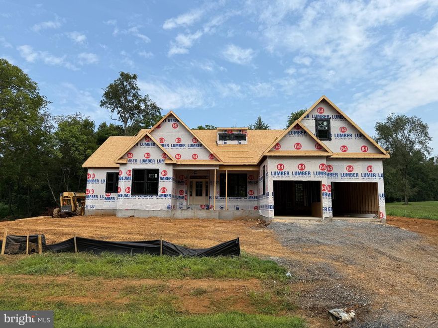 Another custom build from CBS Builders LLC. This recently framed brand new home will soon be a sleek and modern masterpiece. Dark tones, light stone, black windows, and natural wood accents will wrap up the exterior of this house.  Interior will consist of white walls/ceiling/trim, dark cabinets, custom countertops, warm tone flooring, custom tile bathrooms, high end appliances, custom trim/shelving/built-ins, natural wood accents, fake beams and much more. However, this home is indeed in the process of being built, therefore, if purchased before builder completes it you have the opportunity to pick some of the colors, materials, and finishes to make this home exactly what you dreamed of. Located in a brand new section of the quiet and quaint BellWoode subdivision. House includes a massive unfinished basement and large finished bonus room above the garage. This house really is a must see.