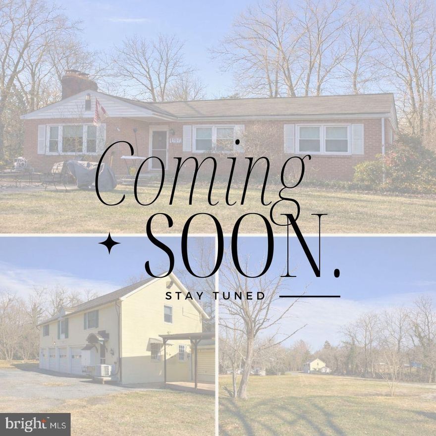 Once-in-a-generation opportunity in Towson with over 1 acre across four contiguous lots—ideal for creating a private family compound, multi-generational living, or future development. The main residence at 1701 Roland Ave is a solid brick rancher featuring 3 bedrooms, 3 full baths, a finished basement, and an open-concept kitchen, dining, and living space. Set on a 28,314 sq ft lot, it offers both comfort and flexibility.
1703 Roland Ave includes a detached 3-bay garage with a separately metered 2-bedroom, 1-bath apartment above—perfect for rental income, guest quarters, or extended family. This parcel adds an additional 16,116 sq ft. The sale also includes two additional undeveloped lots (38,916 sq ft and 4,532 sq ft), bringing the total land to over 1 acre in a prime Baltimore County location just minutes from shopping, dining, and major commuter routes. Endless possibilities. Rare scale. Prime location. Sellers are highly motivated—easy to show.