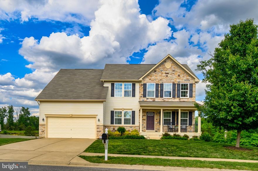 Welcome to this beautifully maintained 10-year-old Colonial by Ryan Homes, ideally located in the highly desirable Agricopia community of La Plata. Situated on a premium lot that backs to a peaceful pond and open space, this home offers rare privacy and stunning views of nature—including deer, bald eagles, and more.
The charming stone front and covered front porch set the tone for this spacious home featuring three fully finished levels and an open-concept layout. The main level showcases hardwood floors throughout, a large gourmet kitchen with a center island, gas cooking, and a sunlit breakfast room bump-out that opens to a generous deck—perfect for relaxing or entertaining with tranquil water views. The cozy family room, just off the kitchen, features a gas fireplace and large windows that bring in natural light and beautiful outdoor scenery. Upstairs, the expansive owner’s suite offers a peaceful retreat with pond views, a walk-in closet, and plenty of space to unwind. Additional bedrooms are spacious and bright. The fully finished walk-out basement includes a large recreation room and a rough-in for an additional full bath, with space to add a legal bedroom or office.
This premium lot offers no immediate neighbor on one side, with mature trees enhancing the sense of privacy. It's one of the few homes in the area with a water view—truly a rare find in La Plata. Conveniently located just minutes from shopping, dining, and the hospital, this home perfectly balances comfort, convenience, and natural beauty.
Don’t miss your chance to own one of Agricopia’s most scenic and spacious homes!