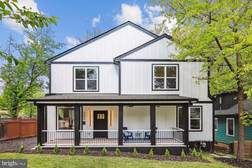 OPEN HOUSE - 4/28 FROM 2-5PM: Centrally located in Takoma Park, this stunning bespoke 6 bedroom, 5 bathroom, 4,300 sqft Colonial Farmhouse originally built in 1934 has been completely reimagined and expanded with a meticulous palette of charm, hospitality, and luxury. You are going to love the unique accent walls, majestic backyard, large primary suite with spa like bathroom, and generously sized bedrooms! The perfect house to entertain and retreat.

Natural sunlight filled, artistic flare, and custom fixtures engulf you as you enter the expansive entertainer’s open floor plan with tall 10 foot ceilings. Moving throughout the main level past the living room to the family room filled with bespoke light fixtures and with a warm fireplace with access to the backyard. 

Toward the dining area and kitchen, see the stylish cabinetry line the walls of the kitchen, well complimented by the unique quartz countertops, stainless steel appliances, and center island with waterfall counters. Soak up the sunshine and warm spring air from the privacy of the deck, just off the kitchen and dining room, overlooking the majestic backyard where your family, friends, and pets can run free without worry.

Retreat to the tranquility of the second-floor primary suite, a luxury spa like en suite with a stand-alone tub, rainfall shower and a walk-in closet with built-in shelving.

Each bedroom features high ceilings, generously sized closets and private bathrooms. Additionally, the open basement allows for recreation and additional storage space with two additional bedrooms.

Enjoy easy access to area amenities and local hot spots, including plenty of walking biking trails, parks, shopping within Old Town Takoma Park and Downtown Silver Spring, cafes, restaurants, and public transportation into the capital (Washington DC) on the Takoma Park Metro and Silver Spring Metro station's. 

Additional amenities include a private driveway, ample parking spaces, a recreation room in the finished basement, a covered front porch, and easy-to-maintain yet lovely landscaping.