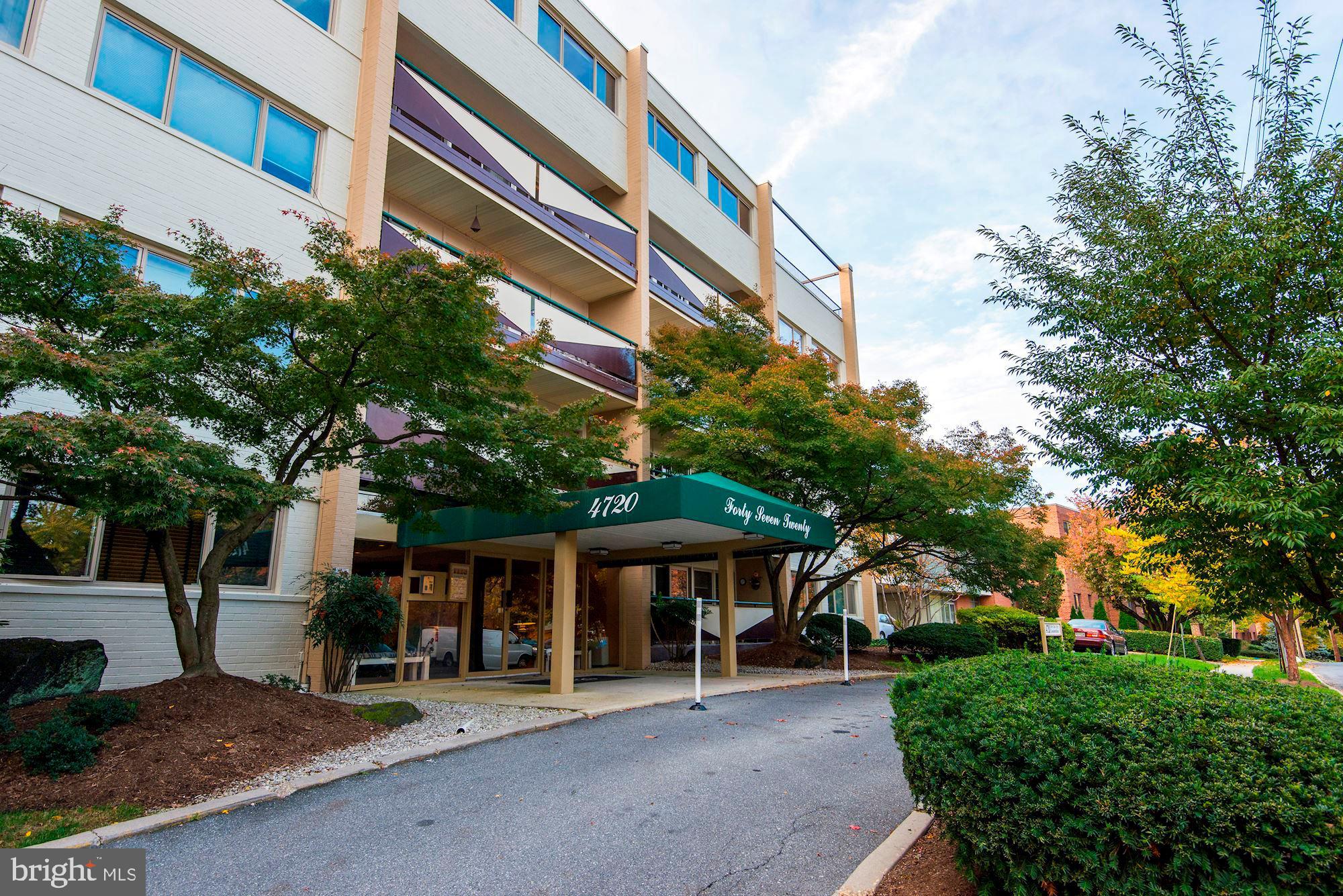 Main level condo for easy access walking distance to dowtown Bethesda. New flooring, updated baths, large closest with built in shelving units, lots of light, all utilities included in condo fees, and parking right out the back door. Please excuse the renovations as the lobby is being remodeled and will be completed in November. Please enter temporarily at the rear of the building. Sentrilock is top lockbox on pole outside the door. Fob for entry and key for the unit.