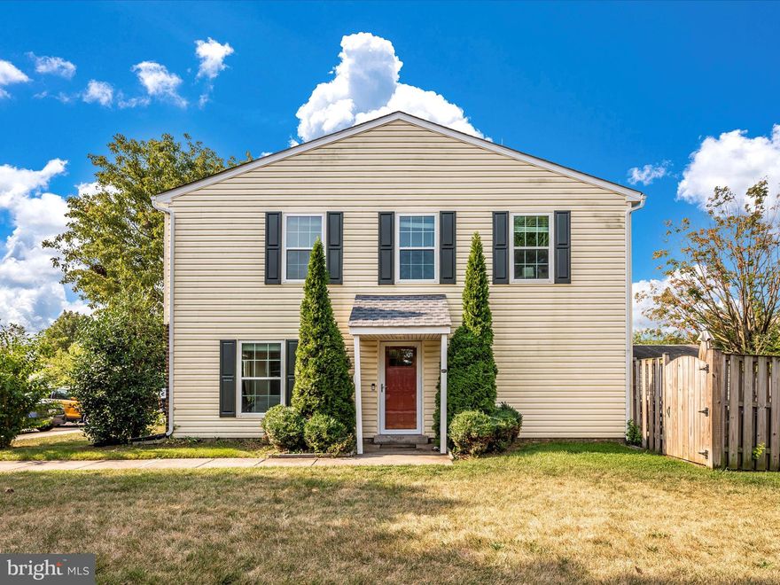 Beautiful end unit/side entrance town home on quiet cul-de-sac in Frederick. Kitchen nicely updated with newer cabinets, granite counter tops and stainless steel appliances.  Entire first floor has laminate wood floors.  Home feature 1.5 baths and 3 nice size bedrooms.  Newer roof (replaced 2020) and new double slider to the fenced backyard.  The yard has a paver patio, storage shed and garden area.  The home is adjacent to a play lot.  This one will not last!