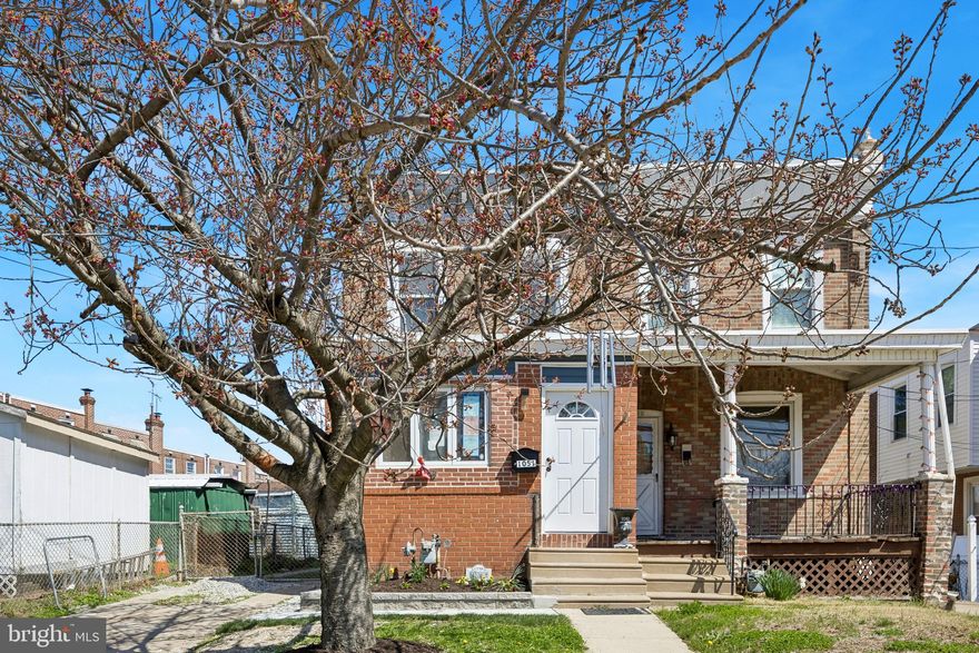 Welcome to 1051 Springfield Road, a fully gut-renovated twin home where everything is brand new from top to bottom. New electrical, new HVAC, new hot water heater, new flooring, new kitchen, new bathrooms. This is true move-in ready, not cosmetic-refresh ready.

Step inside through a bright, welcoming foyer with a newly added powder room right off the entry, a thoughtful addition that immediately sets this home apart. The foyer flows into a spacious open-concept living and dining area, bathed in natural light and finished with new LVP flooring and recessed lighting throughout. Continue into the fully renovated kitchen, a standout space featuring white shaker cabinets, quartz countertops, a gray subway tile backsplash, and new stainless steel appliances including a gas range. Beyond the kitchen is a versatile rear bonus room with direct backyard access, ready to serve as a home office, playroom, or mudroom, whatever your lifestyle calls for.

Upstairs, three freshly finished bedrooms offer comfortable living with new flooring and plenty of natural light. The hall bathroom is a genuine showpiece with floor-to-ceiling marble-look porcelain tile, a soaking tub, recessed lighting in the shower, and gold fixtures throughout that give the space a cohesive, elevated feel.

The finished basement adds valuable bonus space with new LVP flooring and recessed lighting, ideal for a family room, home gym, or extra storage. Out back, a fully fenced private yard with fresh lawn and concrete patio leads to the detached one-car garage, one of the few in the area, plus a driveway that fits up to two additional vehicles. Parking for three is a rare find in this market.

Conveniently located in Darby Borough with easy access to public transit, major roadways, and all the amenities of neighboring Upper Darby. This is Delaware County living at an exceptional value.