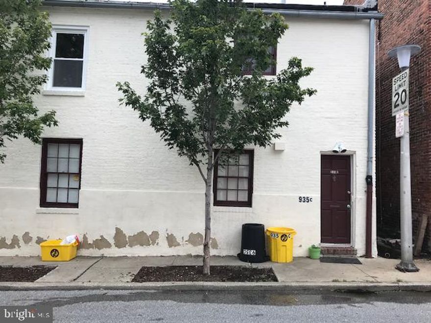 VACANT AND READY FOR MOVE IN!!!! Charming 2 floor apartment, with character, IN THE HEART of Federal Hill! Entrance takes you to the 2nd floor where there is a bedroom, extra room (can be bed 2 or office), living room, kitchen and bath w/ shower, as well as plenty of closets for storage. Go up another set of stairs and you will find another full bathroom and bedroom. Very cool beams and unique architecture  that give this historic property extra charm and character. Central heating and air; tenants are responsible for all utilities; street parking - parking permit for the area to be obtained by tenant; Pets are considered, case by case basis with an extra pet deposit; Requirements for rental are application, full credit check, first month's rent and security deposit equal to one month's rent. Landlord is attentive and has service agreement with BGE to maintain the hvac system.  Call for a showing today!!