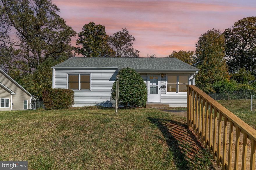 Sweet home ready for new homeowners.  Seller has done the hard work to update the kitchen and bathroom.   Hardwood floors, three bedrooms one nicely updated bathroom.  Leave your POV at home!   Home is in a commuters dream location, minutes to West Falls Church Metro and the 703 Commuter bus.