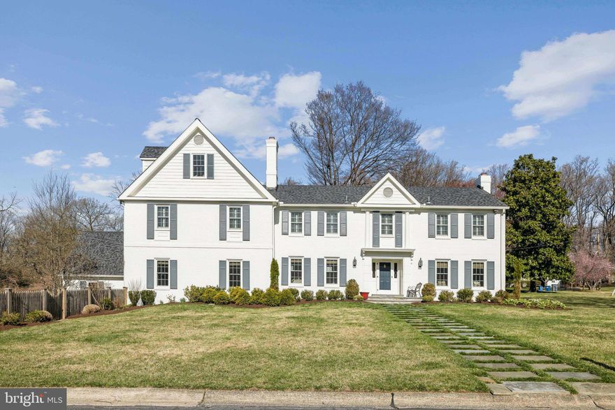 Nestled on a spacious, well-manicured corner lot in the sought-after McCrillis Gardens neighborhood, this beautifully updated 5 bedroom, 6 bath all brick home offers classic elegance with modern updates. Thoughtfully maintained and move-in ready, this home provides both comfort and convenience in a prime Bethesda location.
Step inside to find sun-filled living spaces, gleaming hardwood floors, and timeless architectural details. The inviting living room features a fireplace and oversized windows that flood the space with natural light. Across the foyer, a separate sitting room with its own fireplace offers a cozy retreat. Don’t miss the great room - perfect for entertaining!
The renovated kitchen is a standout, featuring custom cabinetry, quartz countertops, a marble backsplash, and high-end stainless steel appliances. A large, glass-enclosed walk-in pantry provides exceptional storage, keeping everything neatly tucked away.
Upstairs, the spacious primary suite is a true sanctuary, featuring two custom walk-in closets and a luxurious en-suite bath with dual vanities and custom cabinetry. A bay window nook within the bathroom offers the perfect space for a vanity. Additional bedrooms include walk-in closets and en-suite or adjacent bathrooms, plus a dedicated office for added flexibility.
The lower level offers a comfortable rec room, additional office space, a laundry room, half bath, and custom built-ins for extra storage. Outside, the expansive, beautifully landscaped yard provides plenty of space to relax, entertain, or play.
Recent updates include fresh interior and exterior paint (2024), brand-new Pella windows and doors (2024), and newer HVAC systems (1 and 3 yrs old). With a two-car garage and easy access to downtown Bethesda, top-rated schools (Whitman HS District), shopping, dining, and scenic trails, this home offers the best of suburban living just minutes from the city.