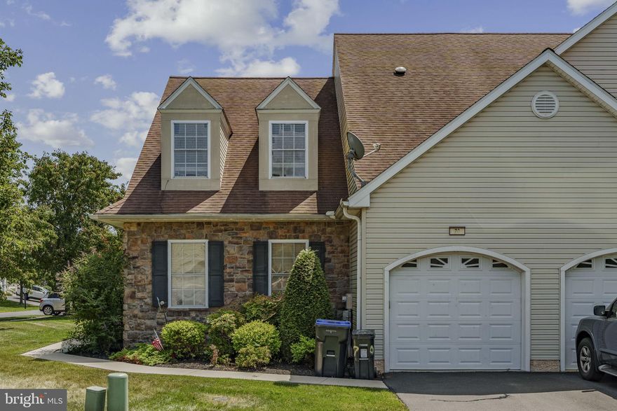 AUCTION DATE - WEDNESDAY, SEPTEMBER 24, 2025, AT 4 PM. LISTED PRICE IS AN OPENING BID ONLY AND IS NOT INDICATIVE OF THE FINAL SALE PRICE. REAL ESTATE: 1½ sty. stone/vinyl townhouse w/2647 SF finished area, eat-in kitchen w/raised panel cabinets, appliances & dining area, spacious living/family rm. w/gas log assembly fireplace, 3 bdrms. (1st floor primary bdrm. w/walk-in closet), 2½ baths, 2nd floor loft area, 1st floor laundry w/hookup, finished bsmt. w/L-shaped rec. rm. & additional bonus/storage rm., public gas heat, central AC, central vac, slide door to rear covered porch, insulated/tilt windows, raised panel doors, vaulted ceilings, attached 1 car garage all on level corner lot w/public water & sewer. NOTE: Property must be sold to settle estate! House in need of some cosmetics. Well built house in great area. Convenient location, minutes to Honey Brook, East Earl & Morgantown. Easy access to Rts. 322, 10 & 23. Terms 10% down, balance 60 days or before. Personal inspection by appointment or open house Sat., September 13 & 20 from 1 to 4 PM.