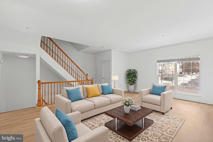 **FEB MOVE-IN FREE - RENT STARTS MARCH 1**
Be the first to enjoy this beautifully renovated 3BR, 2 full and 2 half bath interior townhome with attached 1-car garage in the highly desirable Piney Orchard community of Odenton. Offering over 2,300 sq ft of finished living space across three fully finished levels, this move-in-ready home features brand new luxury vinyl plank flooring throughout, fresh paint, and updated lighting and fixtures for a modern, cohesive look.

The bright and open main level includes a spacious living and dining area filled with natural light. The upgraded kitchen features stainless steel appliances, modern faucet, ample cabinetry and counter space, a sunny breakfast area, and a quartz center island. A convenient half bath completes the main level.
Upstairs, the primary suite offers vaulted ceilings, generous closet space, and a private en-suite bath. Two additional bedrooms and a full hall bath provide flexible space for family, guests, or a home office. The fully finished walk-out lower level includes a large rec room, additional half bath, laundry area, storage, and direct access to the backyard.

Major updates include a brand new HVAC system and brand new water heater for energy efficiency and peace of mind. A newly installed fence enhances backyard privacy and elevates overall outdoor enjoyment. Parking includes an attached 1-car garage, private driveway, and additional community parking.

Enjoy Piney Orchard’s resort-style amenities, including multiple outdoor pools, indoor pool and fitness center, clubhouse, walking and biking trails, playgrounds, and sport courts. Conveniently located near Fort Meade, NSA, MARC train, and major commuter routes to Baltimore, Washington, D.C., and Annapolis, with shopping, dining, and everyday conveniences nearby.

Note: Deck painting  will be done once weather and ground conditions improve.