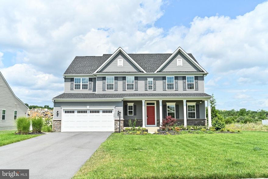 Welcome to Mountain Valley Estates! This St. Lawrence Model home sits on a on ½ acre lot, and features 4 bedrooms, 3 full baths on upper level and a half bath on main level. Also featuring a covered deck to extend your entertaining space and enjoy your surroundings!  dream kitchen with an oversized island, quartz countertops, wood floors & stainless steel appliances! ,Enjoy open concept living  - where you can cook, entertain or kids can finish homework at the kitchen island! Game nights, movie nights, or entertaining friends just got a LOT easier with this large and open family room, versatile floor-plan offer spaces you can use for a home office, a study, even a first floor bedroom! Feel your stress melt away as you enter your new owner's suite - equipped with an en suite bathroom and large walk-in closet!, All secondary bedrooms are great sized, perfect for the growing family or overnight guests!. Enjoy your brand new home in a great community only 8 miles from Old Town! Spend the weekends perusing the brick lined streets and hit up the local shops, dining, grocery stores, schools and festivals, convenient location close to I-81, I-66, Rte. 50 and other commuter routes just minutes away.