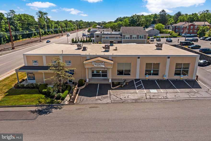 Excellent opportunity on a beautifully maintained Commercial Property in Paoli. This property is currently fully rented making it a great opportunity for an investor buyer. Total square footage for the property is approx. 10,500 square feet. Property has three tenants (Beer Distributor, Bike Shop, & Yoga Studio) and ample parking with 39 total parking spaces. Roof replaced in 2015. The property has been diligently maintained throughout the past 24 years by property manager. There are financial documents in the documents section for you and your clients to review. For more information please call the office and we will be happy to assist.