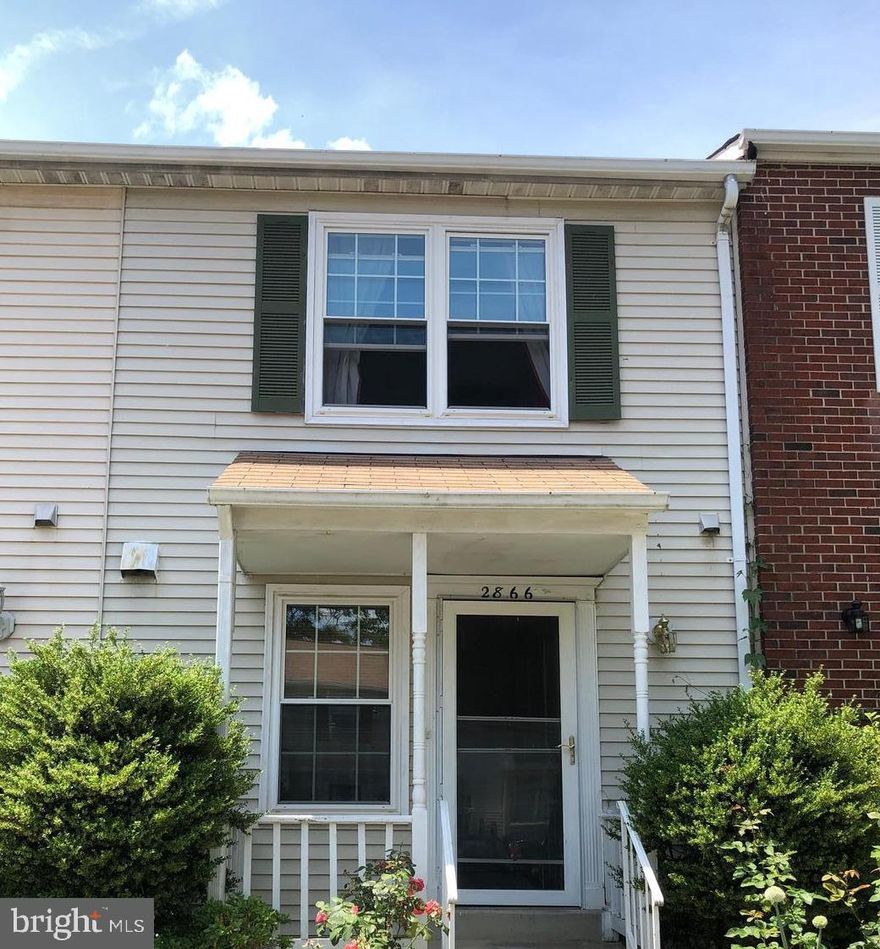 Excellent value townhouse inside the beltway! Stunning 2 Bedrooms and 1.5 bath townhouse in convenient location near Mosaic District, Dunn Loring Metro and 495/66 commuter routes* Nice fenced back yard, wood patio * 2 assigned parking spaces #47 in front* Newer Roof and windows.  Abundant natural light, 2 levels. Tiles in kitchen and hardwood floors thru out the entire house *  This is a diamond in the rough,  the property is strictly sold "as is", all are working but they are old.  We are looking for someone who has the vision to make this cute little pie turn into a "Miss Beauty", a lot of potentials.  $14K less than the market price for your TLC in the future. Wonderful investment.  Please schedule on line, Friday, Saturday, and Sunday preferred, if weekdays, appointment only.  Brochure, contract info, aff Business, disclosure, access property at documents , please view.