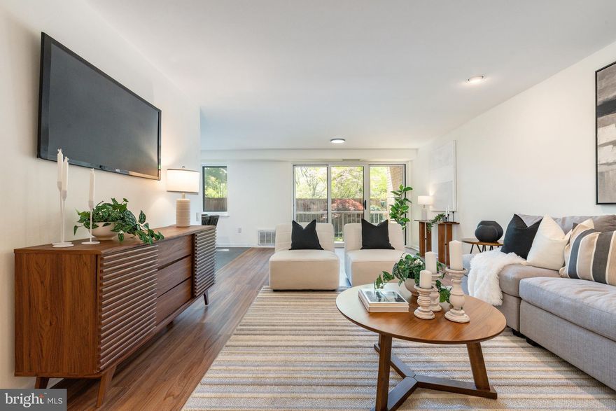 Welcome to Oak Hill Terraces- West Unit W103, a beautiful, completely renovated 1-bedroom, 1-bath first-floor condo offering comfort, convenience, and easy living. Enter through a welcoming foyer with a spacious coat closet, leading into an expansive open-concept living and dining area, perfect for both relaxing and entertaining. Sliding doors provide seamless access to a private patio, extending your living space outdoors. The updated kitchen features stainless steel appliances and modern finishes. The generously sized bedroom offers excellent closet space and the added convenience of an in-unit combo washer/dryer. A fully renovated bathroom is accessible from the bedroom, creating a functional and private layout. The west terrace has very easy access from both parking lots with zero entry - no steps required to access this unit! 
Enjoy all that the Oak Hill community has to offer, including a pool, fitness center, clubhouse (where they host weekly game nights, dance classes, book clubs, just to name a few), pickleball, basketball, and tennis courts. Plus, great walking paths! Located in Lower Merion Township within an award-winning school district, this home provides easy access to I-76 for a quick commute into Center City and is just minutes from the shopping, dining, and lifestyle of the Main Line.