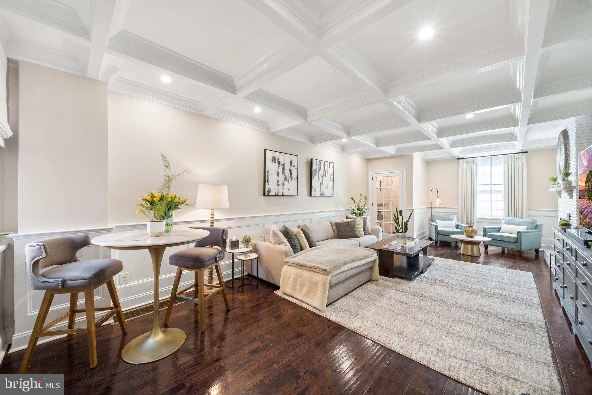 Don’t miss this stunning exhibit of sophisticated design and luxurious appointments. Originally constructed in 1792, this fully renovated jewel of Queen Village exquisitely juxtaposes historic preservation with modern, luxury living through meticulous design and superior craftsmanship. From custom trim to coffered ceilings, exposed brick stairwells to custom closets, attention to detail is evident throughout.
The light, bright kitchen features new Sub-Zero/Wolf appliances flanked by granite countertops and custom cabinetry. The upper floors present four bedrooms, two and a half bathrooms and a top floor bonus room that's perfect as a playroom, workspace, fifth bedroom, or family room. A newly, fully finished basement provides additional lounge and/or office space and a third full bathroom, perfect for relaxing, working from home, or hosting out of town friends and family.
With four gas fireplaces, updated, soundproof windows, second floor laundry and bespoke details throughout, every inch of this home is luxurious, sophisticated, practical, and inviting, combining style, function, and comfort.
GATED PARKING for up to FOUR CARS adds yet another coveted convenience to city living. The historic facade adds charm and character to the home, giving it a unique and timeless feel.
Situated across from an expansive park adjacent to Penn’s Landing, located within the award-winning Meredith School Catchment, and walkable to many of Queen Village and Society Hill's top dining, 776 S Front St. is the perfect place to call home.
Furniture is available for purchase at a separate cost. Tax abatement pending.