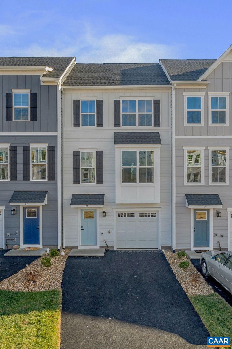 MOVE-IN READY NEW CONSTRUCTION ? This Aria floorplan in Myers Corner Towns, Augusta County's newest community in the heart of Fishersville! Enjoy easy access to 250, 64 & 81, just 1 mile to Augusta Health, incredible mountain views & NO YARD WORK! This home is situated in a private cul-de-sac and features an open concept design with 1-car garage, 3 bed, 2.5 baths, luxury vinyl plank flooring, spacious owner's suite with private bath & walk-in closet and rear deck overlooking a massive back yard & mature wooded tree line! Enjoy a gourmet kitchen with upgraded cabinetry, spacious kitchen island, granite counters & stainless kitchen appliances. Every new home in Myers Corner Towns is tested, inspected & HERS scored by a third-party energy consultant and a third-party inspector. Visit our website to schedule your visit and SECURE $10,00 IN SAVINGS!,Maple Cabinets,Quartz Counter